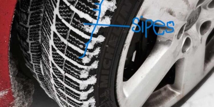 Snow tire sipes explained